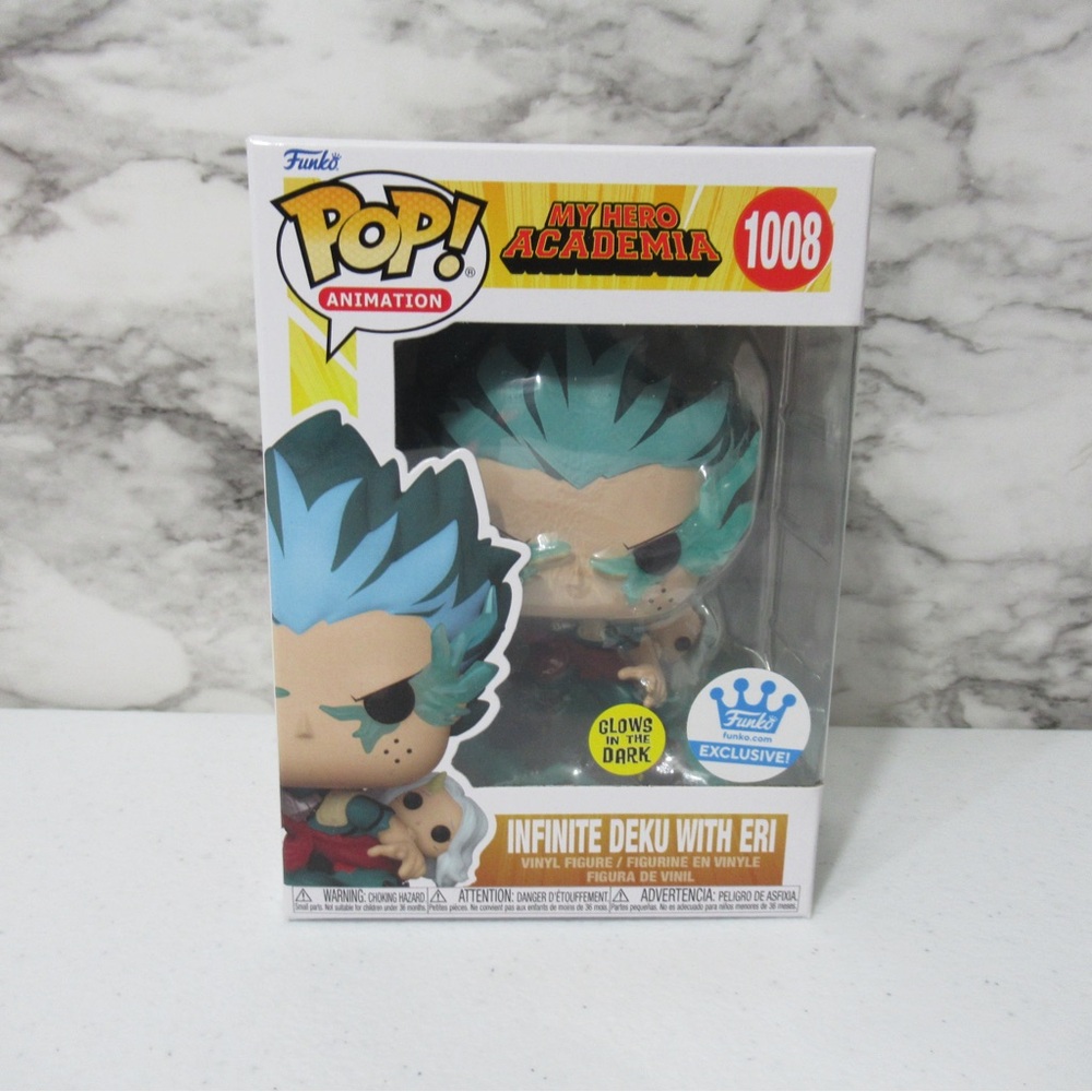 Funko Pop My Hero Academia Infinite Deku With Eri Figure Glows in the Dark